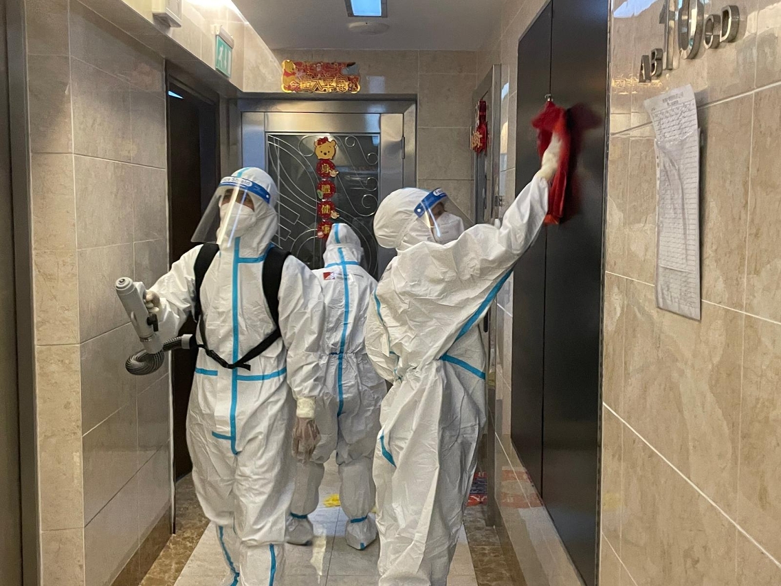 Residential buildings of confirmed Covid-19 cases cleaned and disinfected