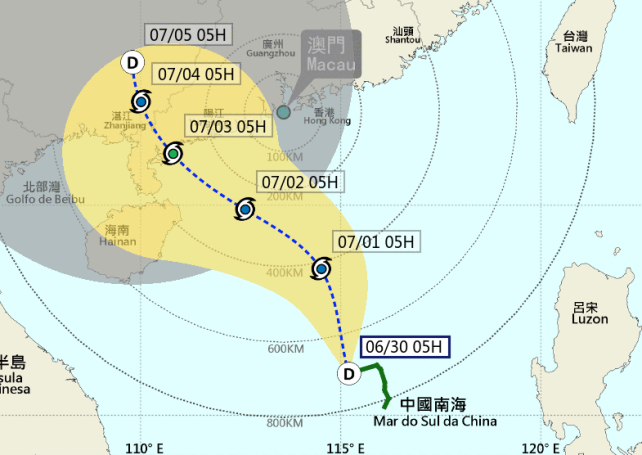 Stormy weather on the horizon as Tropical Depression bears down on Macao