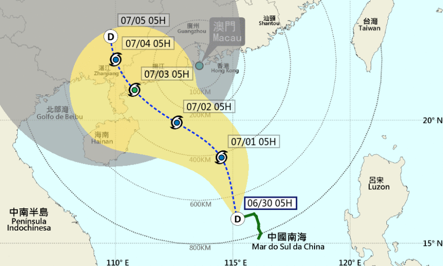 Stormy weather on the horizon as Tropical Depression bears down on Macao