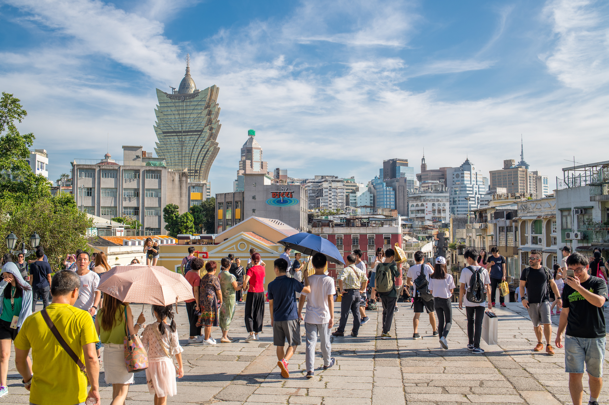 Macao with tourists