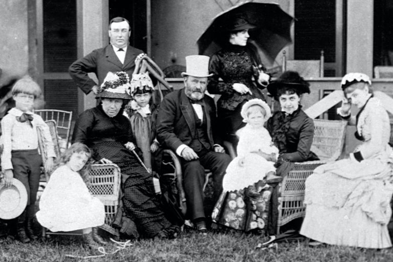 Ulysses S. Grant and family in 1880