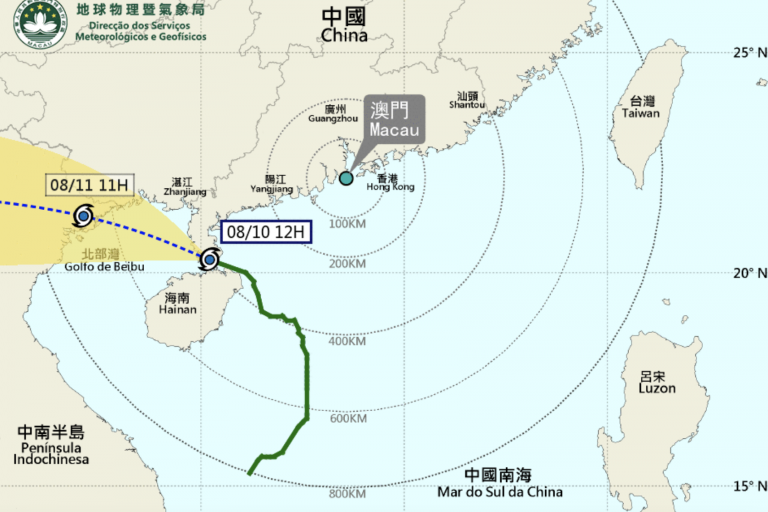 Tropical Cyclone Mulan Track