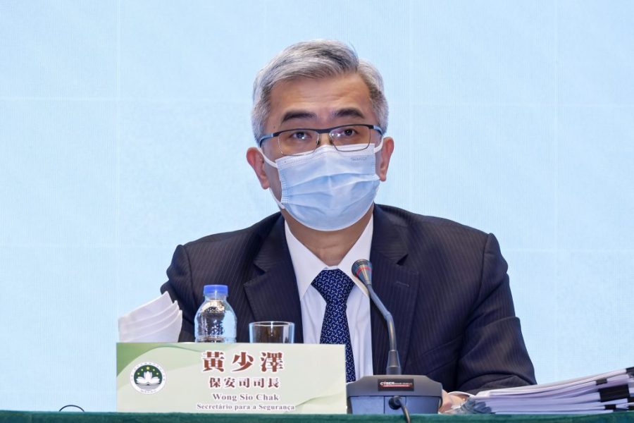 Secretary for Security Wong Sio Chak raises concerns over Macao’s ‘public officials’ who support Hong Kong’s ‘violence’