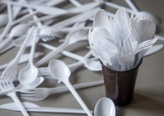 Importing disposable plastic cutlery banned from next year