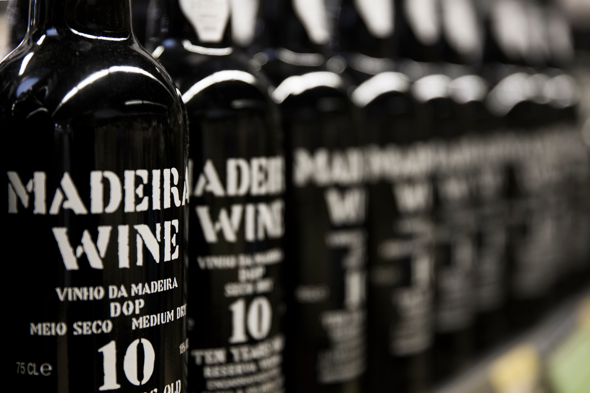 Madeira Wine bottles