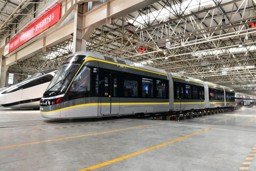 First two Chinese trains bought by Metro do Porto despatched to Portugal