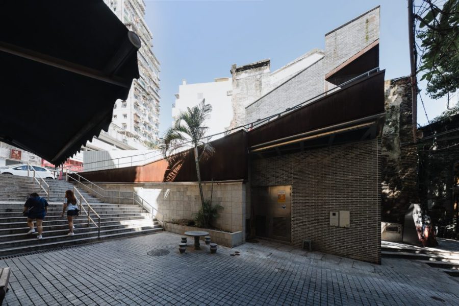 Utility building in Historic Centre of Macao awarded by UNESCO