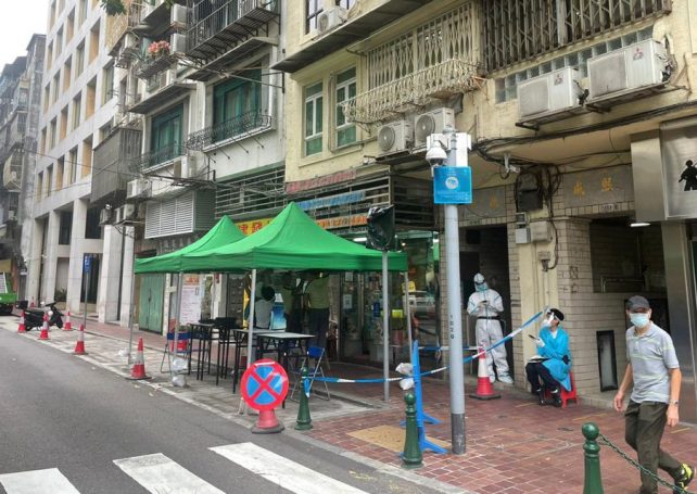 Residential building next to Macao government headquarters listed as Red Code Zone as man tests weakly positive