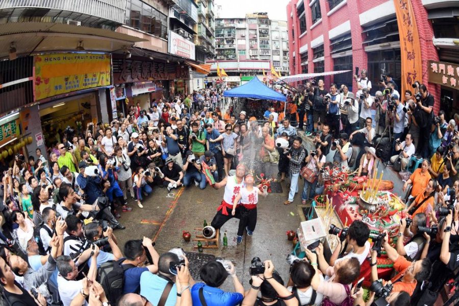 Macao’s famous drunken dragon dance returns after a three-year hiatus
