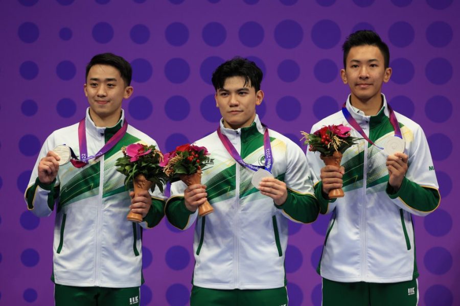 The Macao men’s karate team won a silver medal on the final day of the Asian Games