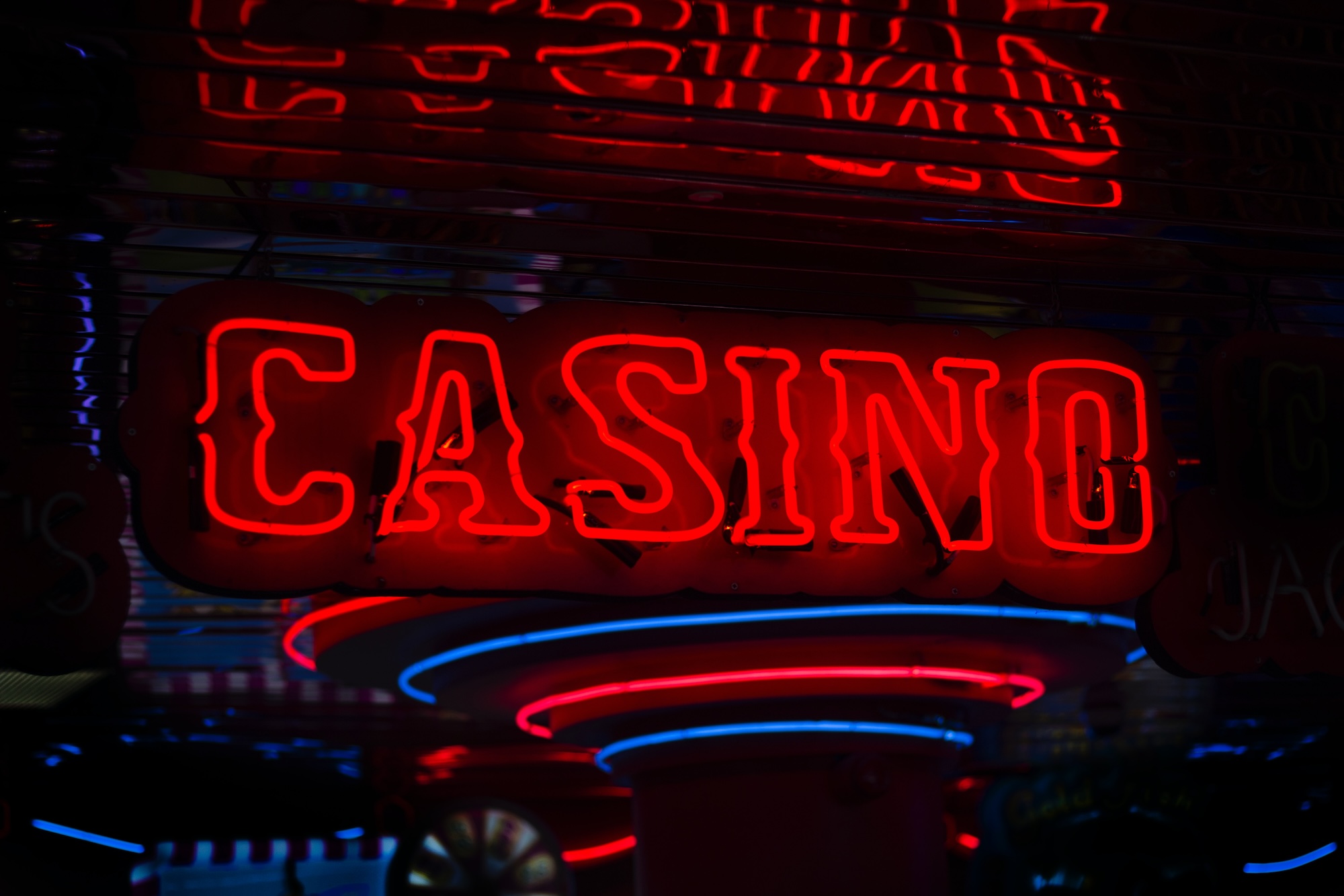 Gaming casino neon signs lights