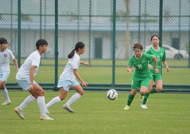 Macao’s women’s football team loses its EAFF match against Chinese Taipei 16-0