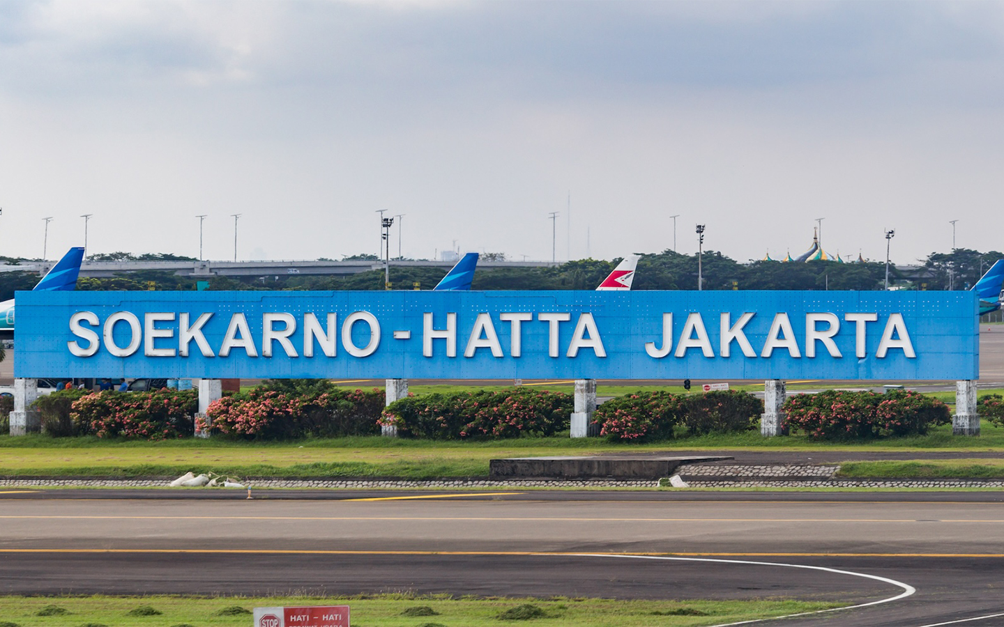 The first direct air service to Jakarta started today