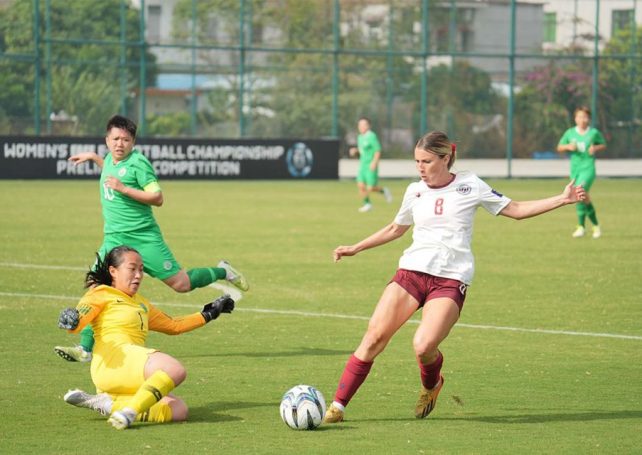 Macao’s women’s football team lose 6-0 to Guam in a EAFF match