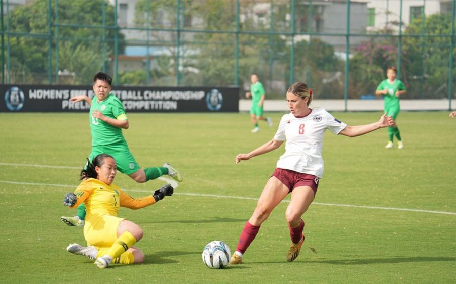 Macao’s women’s football team lose 6-0 to Guam in a EAFF match