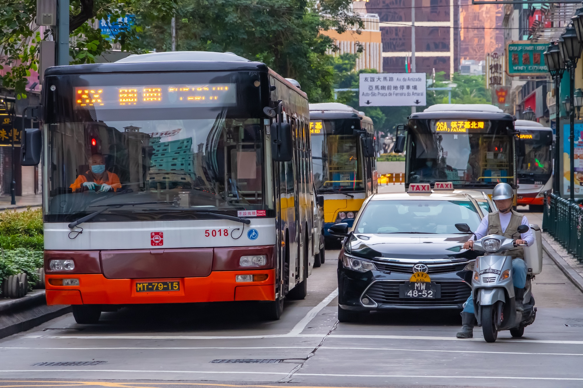 Macao’s bus fleets will go almost totally green this year