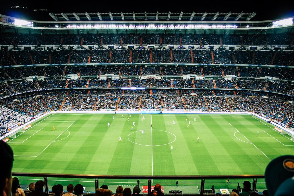 Kylian Mbappe to Real Madrid - Real Madrid’s Santiago Bernabeu Stadium in Madrid, Spain, seen in April 2018