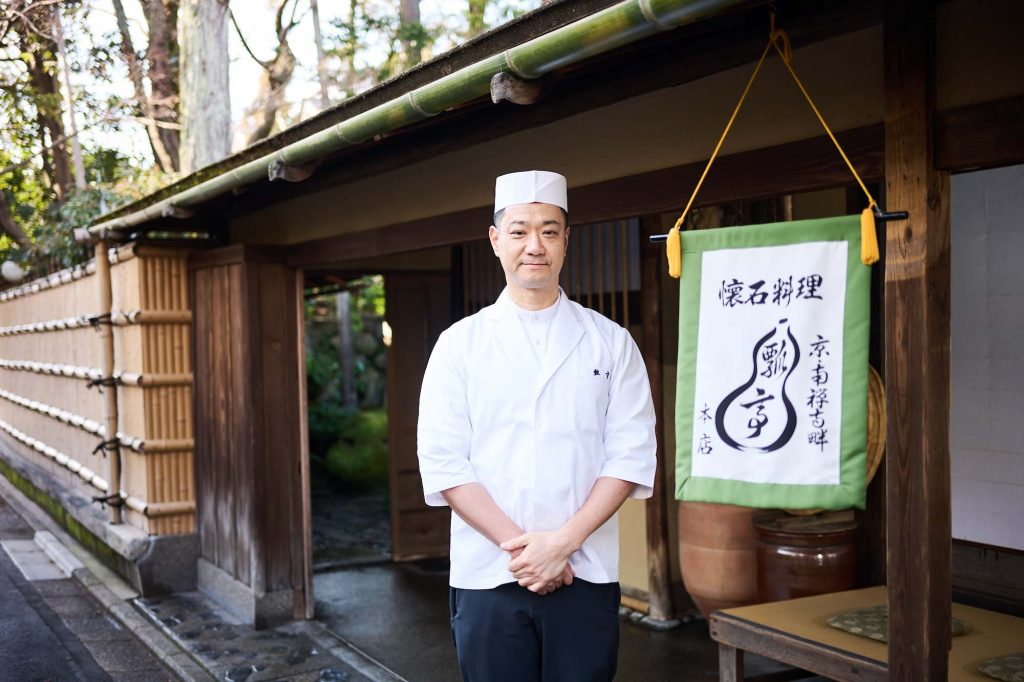Chef Yoshihiro Takahashi is the 15th-generation chef-owner of Hyotei kaiseki restaurant in Kyoto