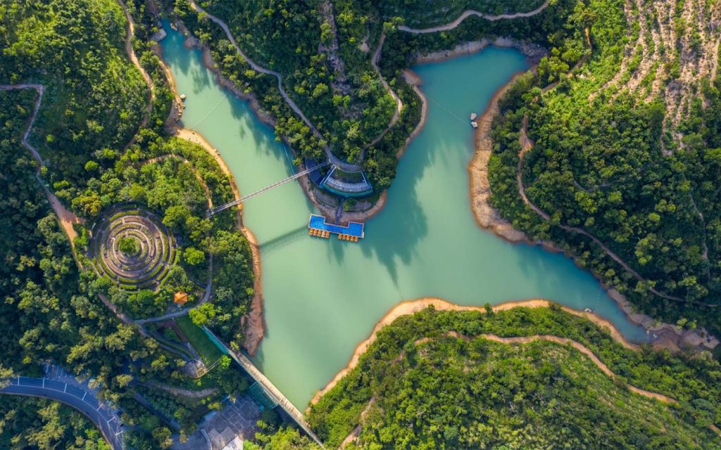 In Macao for the Easter break? Here’s some things you can do - An aerial shot of the Hac Sá Reservoir Family Trail
