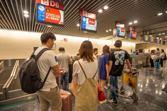 Passenger volumes at Macao airport have yet to fully recover 