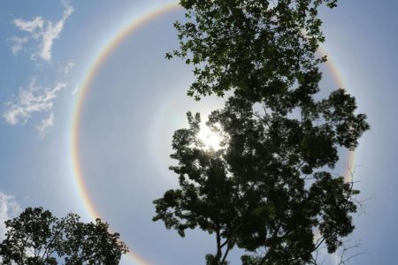 Did you see yesterday’s solar halo over Macao?