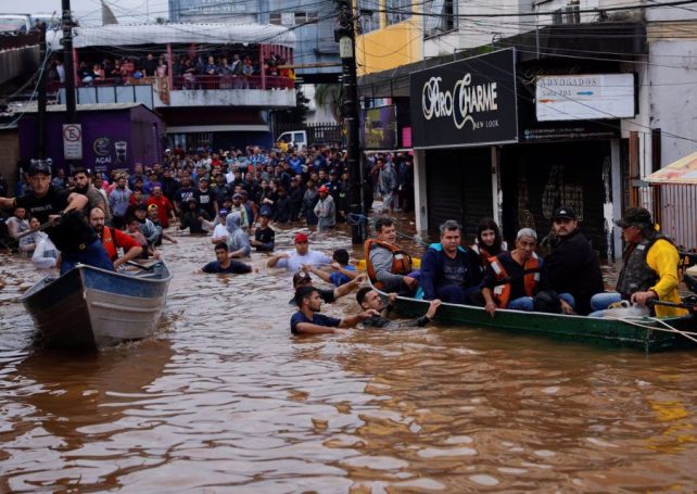 Flood waters threaten an already devastated Brazilian state once again