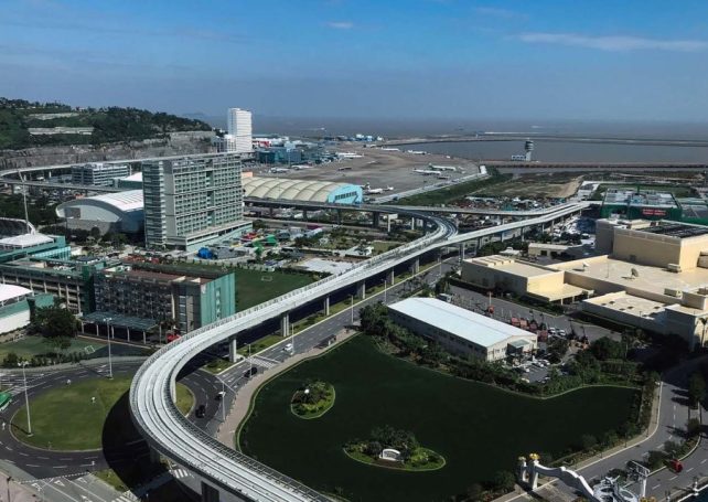 The number of commercial flights in and out of Macao continues to grow