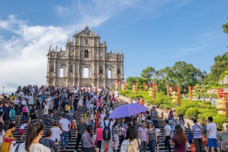 Macao is on track to welcome two million foreign visitors this year