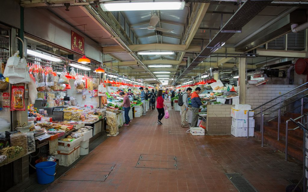 The interior of the Red Market before the renovation