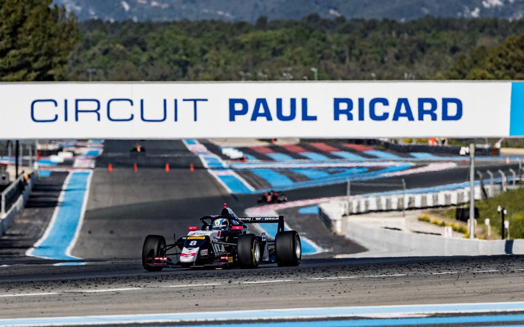 Formula Regional driver Tuukka Taponen showcasing precision and skill at the Circuit Paul Ricard on 18 April 2024
