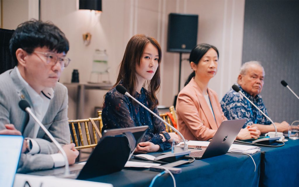 Members of PATA’s executive board hold a meeting during the 2024 PATA Annual Summit in Macao