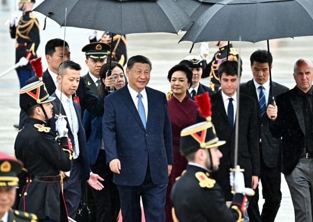 President Xi Jinping is in Paris to talk trade