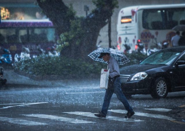 Don’t leave your umbrella at home. Macao is in for a wet weekend 
