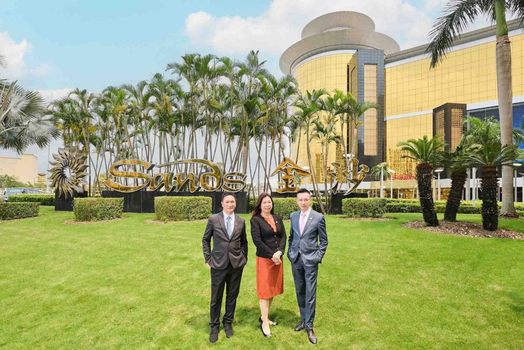 From left: Armindo Gonçalves, Amy Lee and Raymond Ho are long-time team members who have evolved right alongside the city thanks to Sands Macao