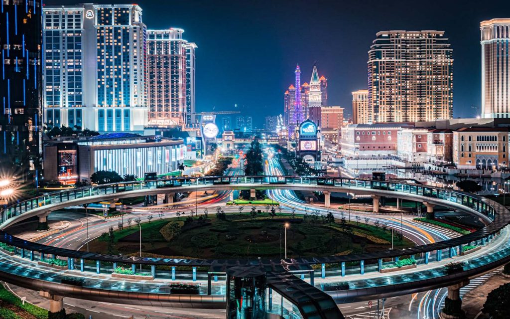 The Cotai Strip is one of several Macao locations to feature in the movie