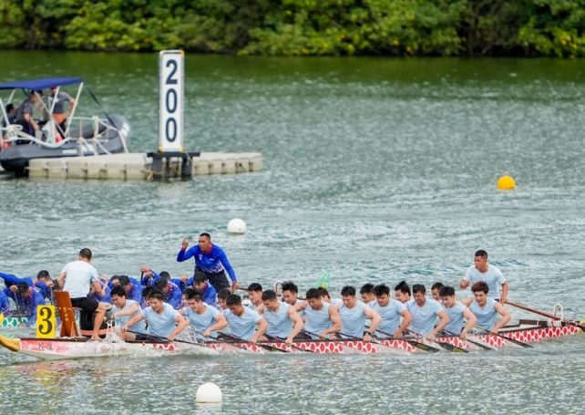 Macao’s international dragon boat finals took place on Monday