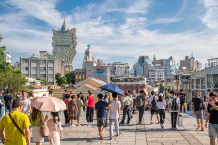Macao's overall visitor numbers inched up in May