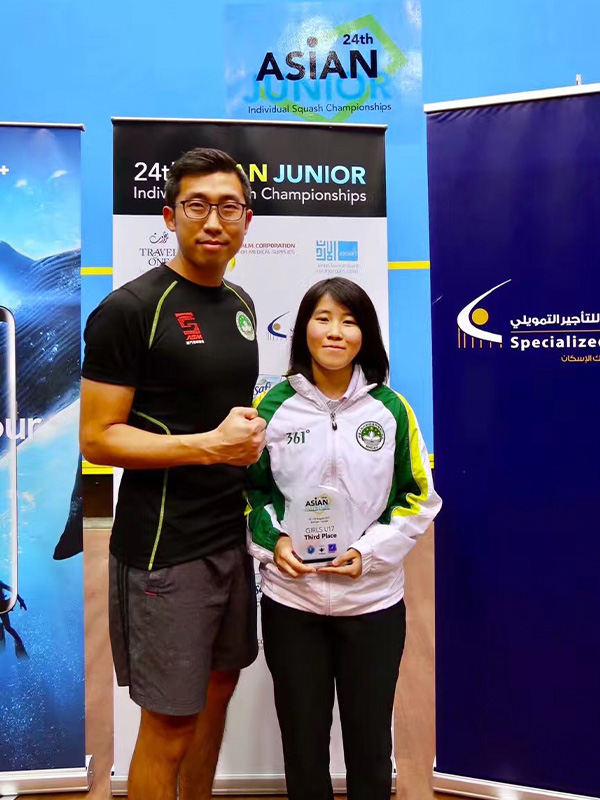 Yeung says mentor and Malaysian coach Lim Chee Ming helped develop squash in Macao upon his arrival in 2013