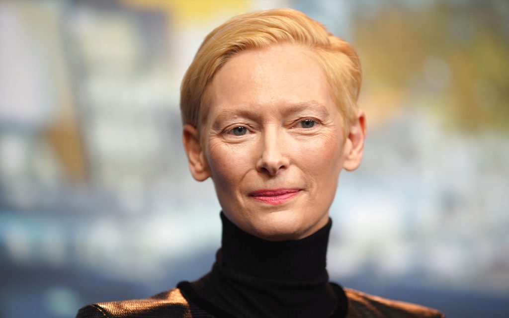 Tilda Swinton is among the cast of Berger’s latest film, The Ballad of a Small Player, a Macao casino movie