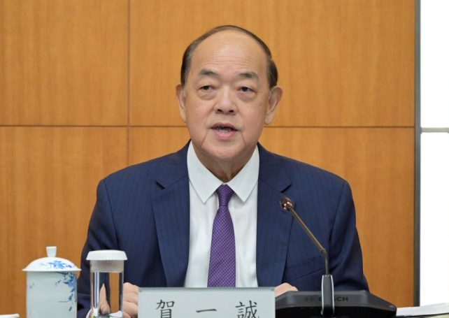 Macao Chief Executive Ho Iat Seng is not running for reelection 