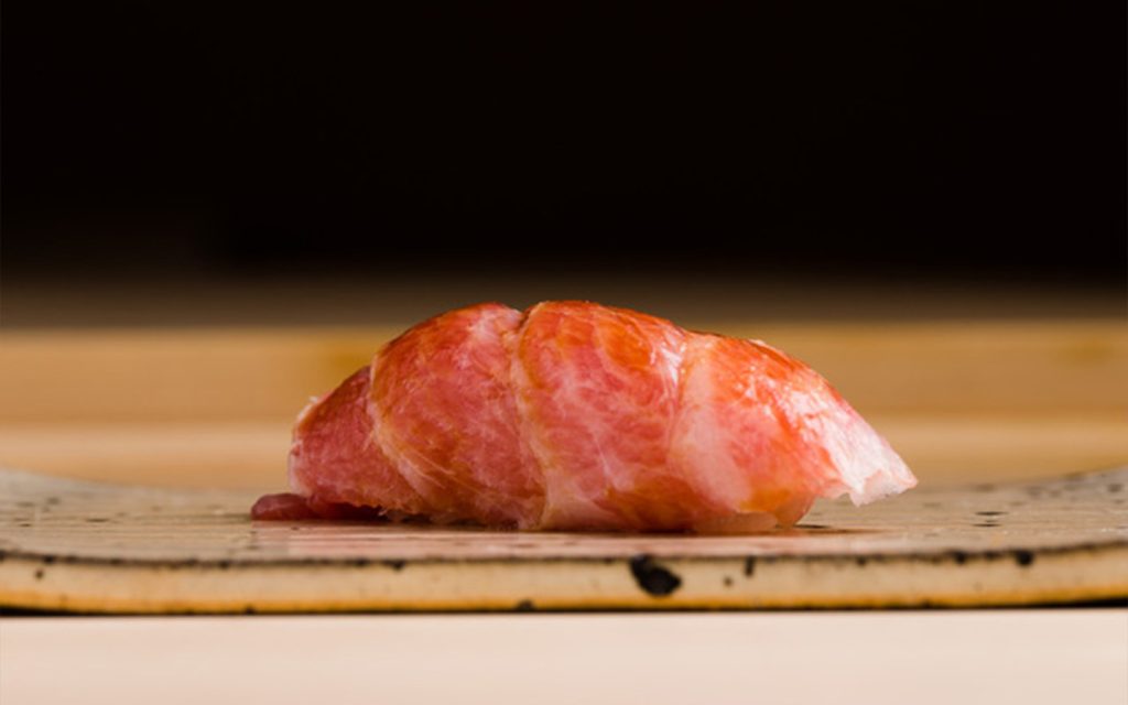 The chefs source the finest seasonal ingredients from Japan to craft each piece of Edomae sushi