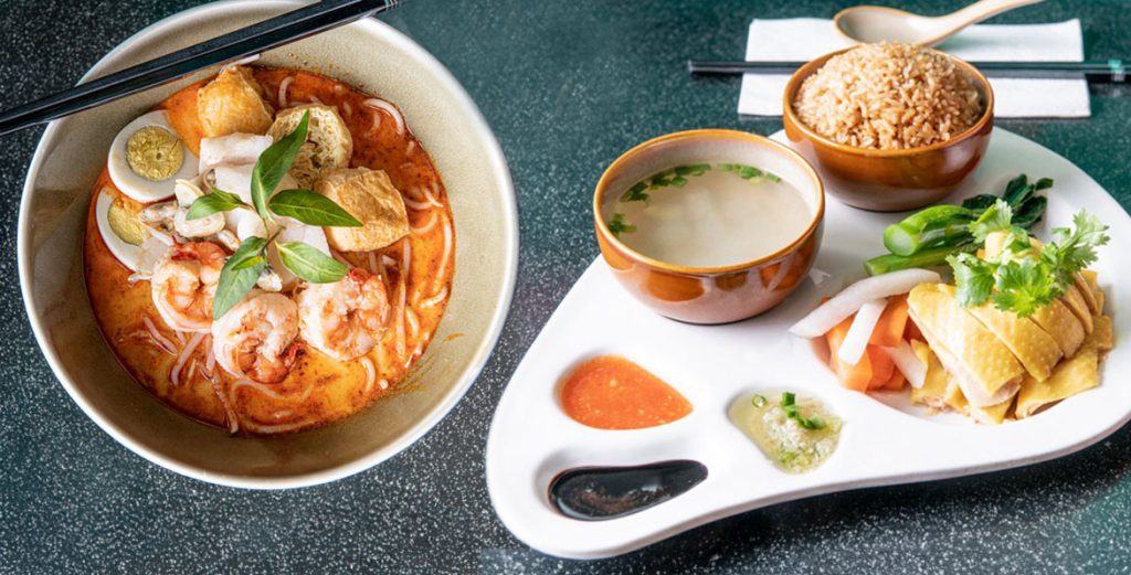 Delicious, flavourful and surprisingly inexpensive, you can’t go wrong with Market Bistro’s rich Singaporean laksa or ultra-tender Hainan chicken rice