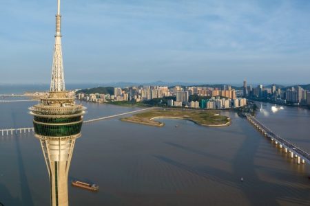 Aerial view of Macau.