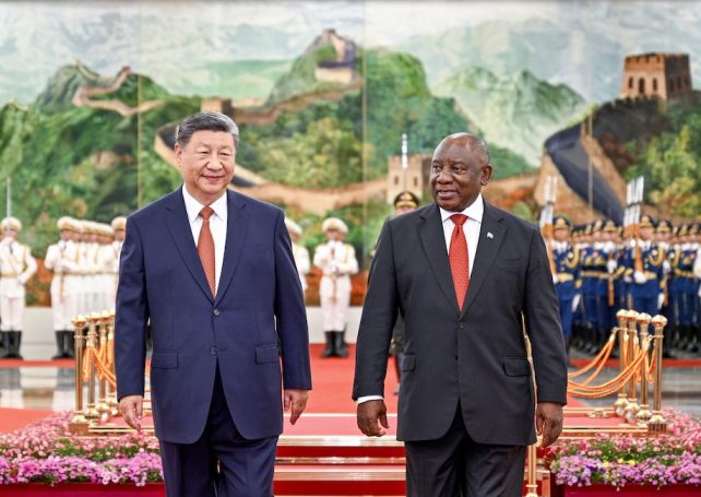 South Africa’s President Cyril Ramaphosa meets Xi, woos GBA investors