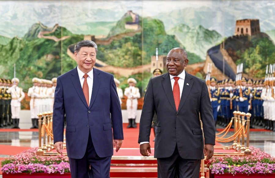 South Africa’s President Cyril Ramaphosa meets Xi, woos GBA investors