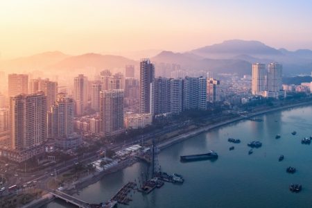 aShoppers and diners in Macao are voting with their feet and choosing to spend over the border in Zhuhai