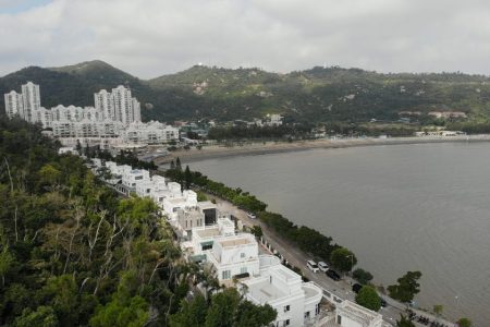 Hac Sa Beach, seen here from the Hac Sá Long Chao Lok Coastal Trail, routinely experiences problems with poor water quality and rubbish washed ashore