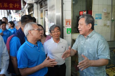 Sam Hou Fai visits the Inner Harbour district on his third community walkabout