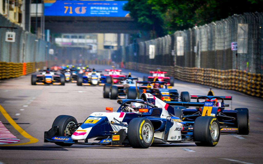 Ugo Ugochukwu seen leading the pack at the Formula Regional races