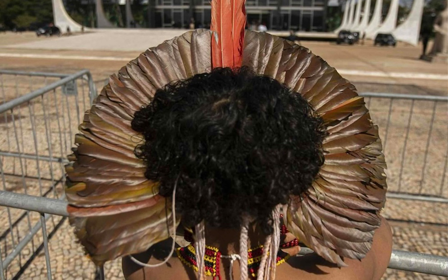 A bill that would restrict land rights has sparked an Indigenous protest in Brazil